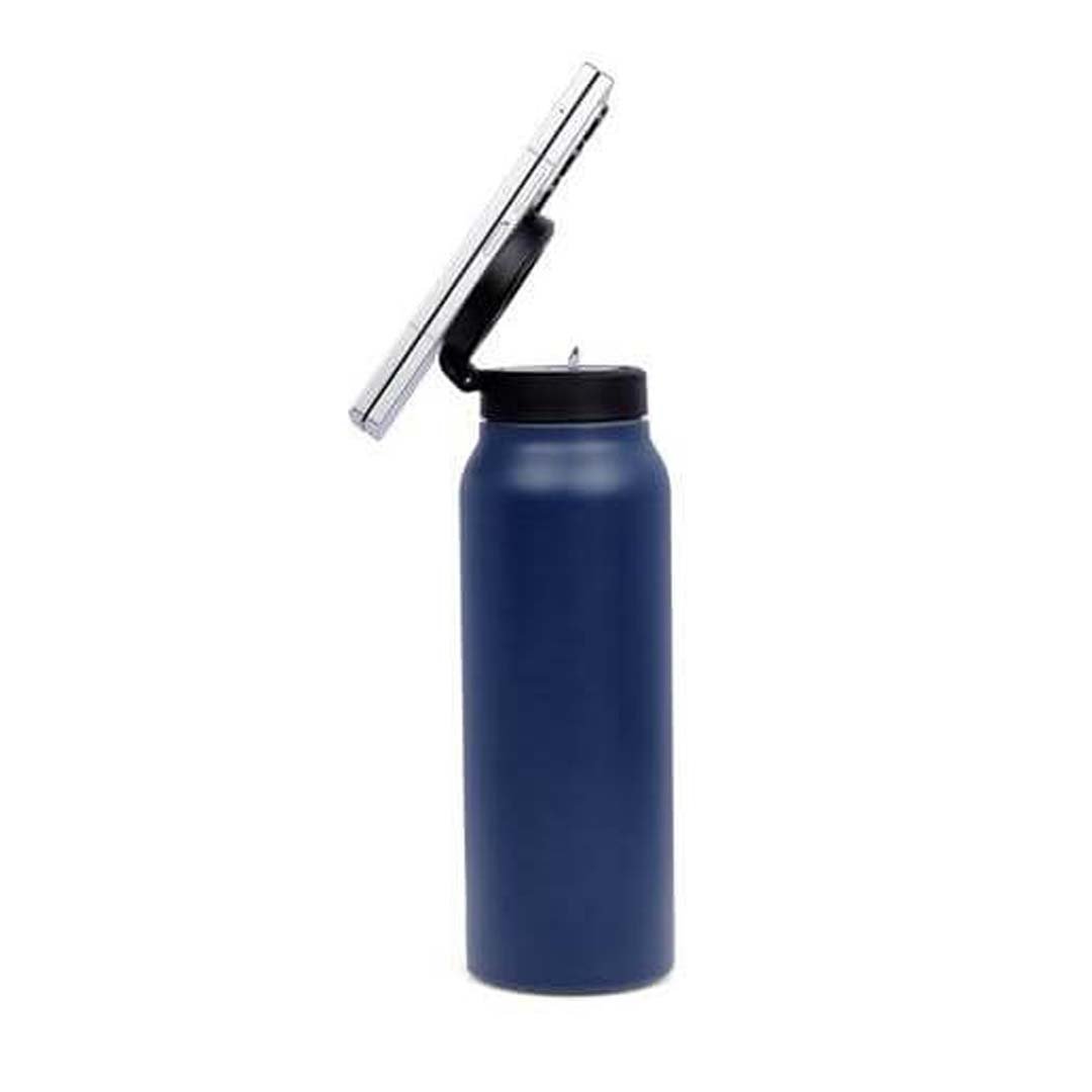 FERRO - Giftology Magnetic Phone Holder Water Bottle 760ml - Navy Blue - Image 2