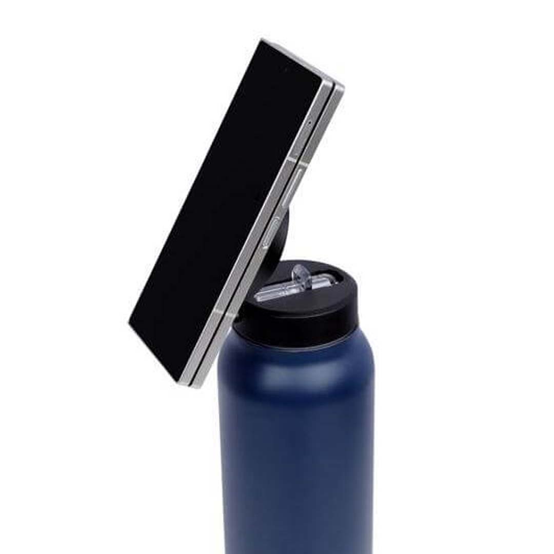 FERRO - Giftology Magnetic Phone Holder Water Bottle 760ml - Navy Blue - Image 5
