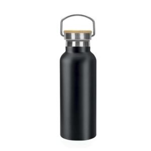 ALMERIA - Giftology Double Wall Stainless Steel Bottle 500ml - Black