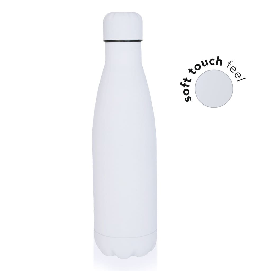 GRODNO Soft Touch Insulated Water Bottle White