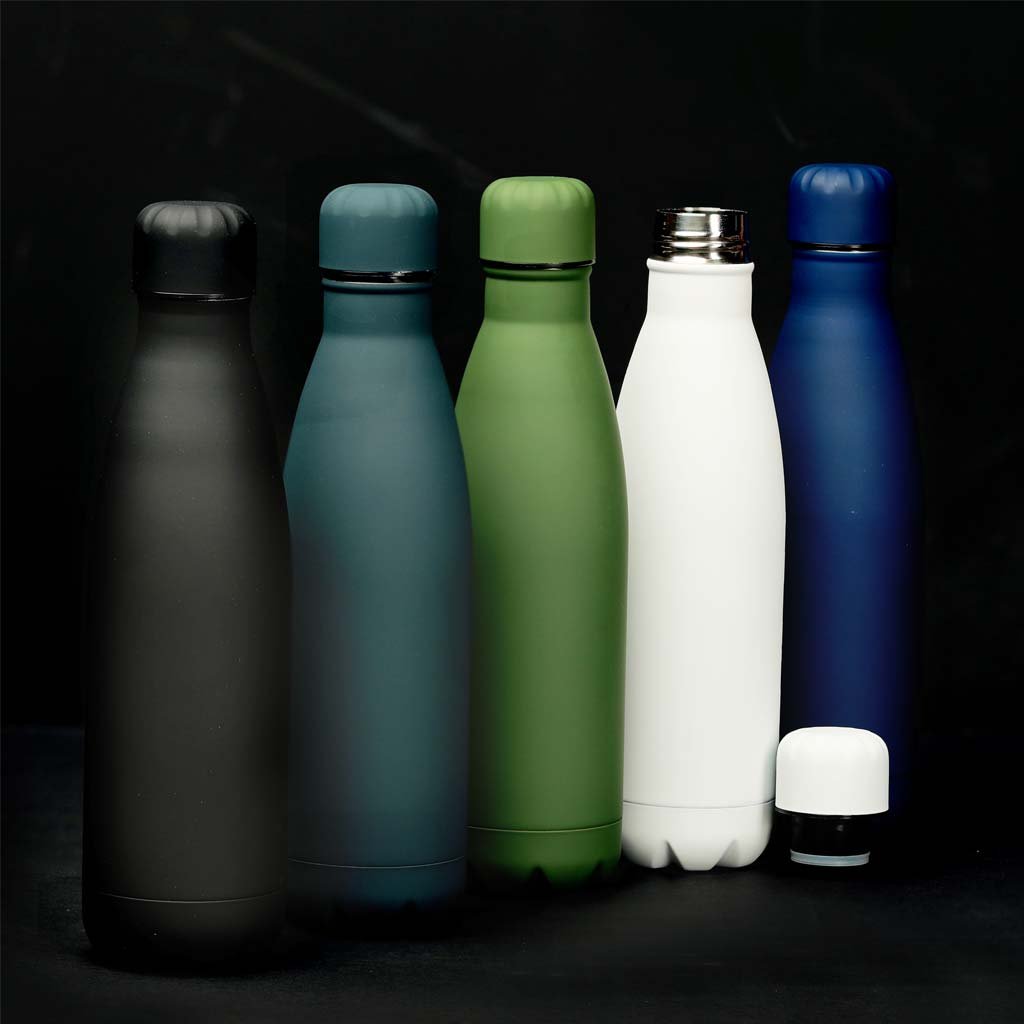 GRODNO - Soft Touch Insulated Water Bottle - White - Image 3