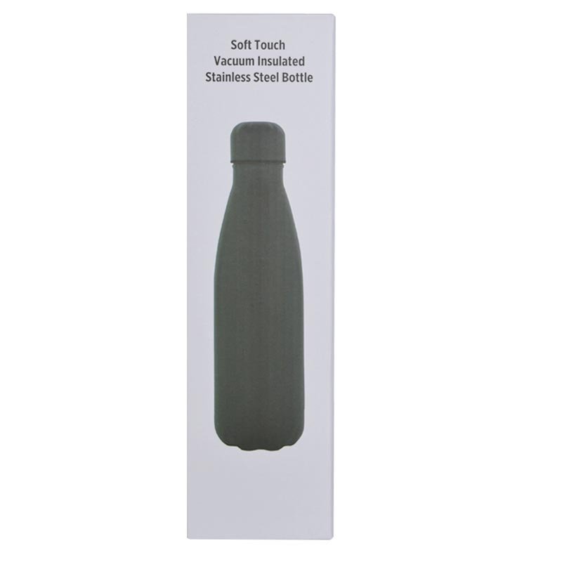 GRODNO - Soft Touch Insulated Water Bottle - Grey - Image 3