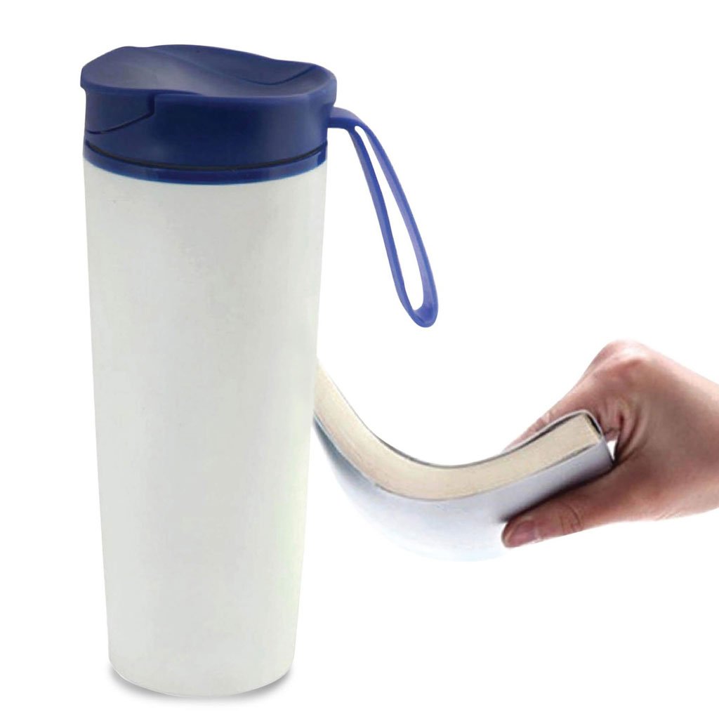 EUNOIA Hans Larsen Anti-Spill Mug with Blue lid