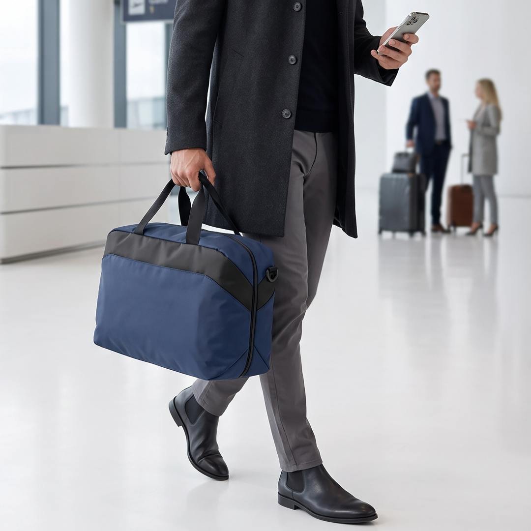 WALDEN Travel Sports Duffle Bag Navy Blue - Image 6