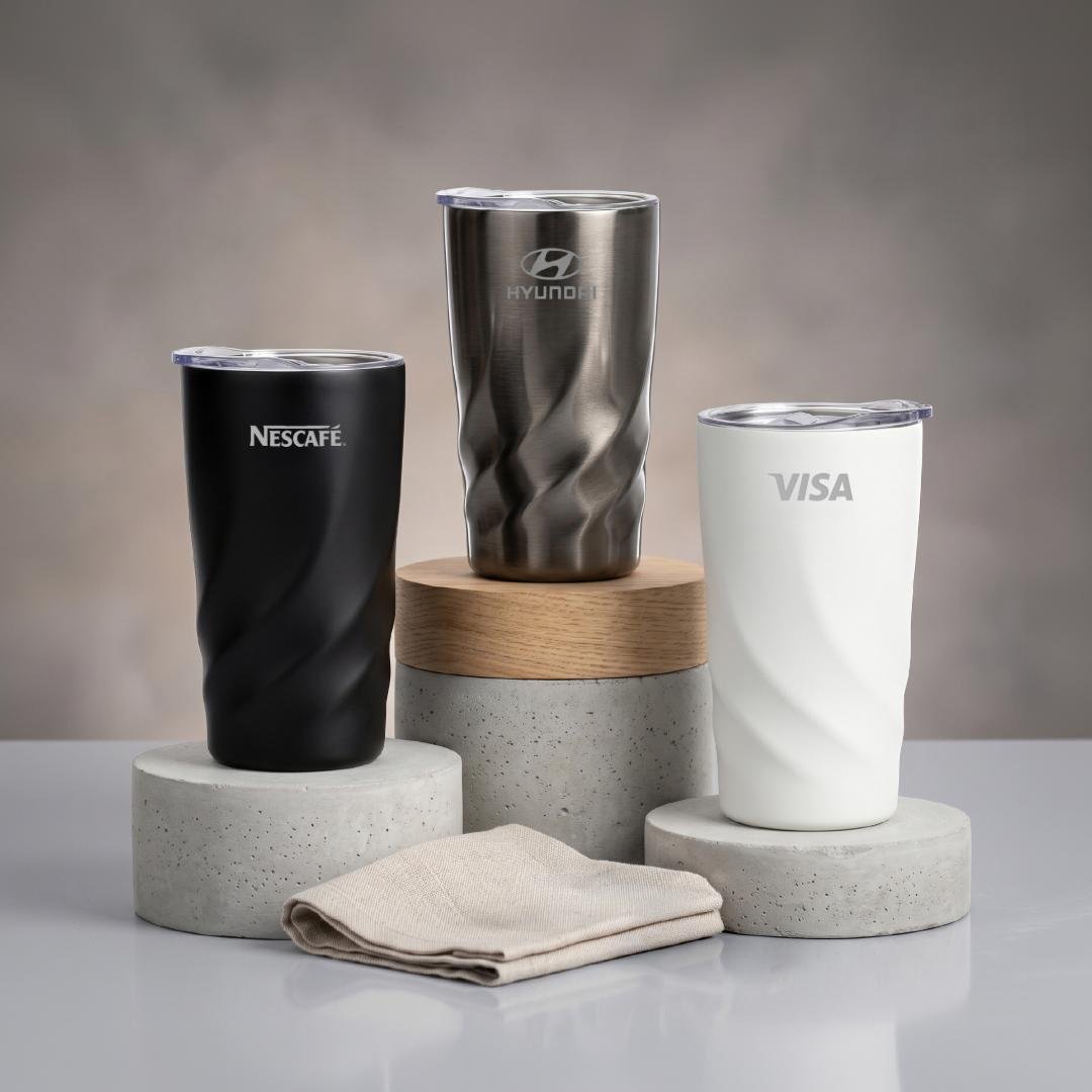 TORQUE Double Wall Mug 330ml White - Image 5