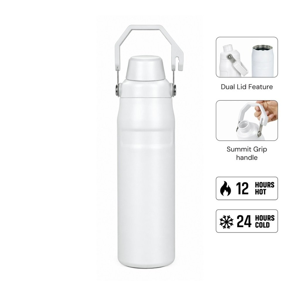 THERMORA Hans Larsen SummitGrip Thermal Flask 710 ml White