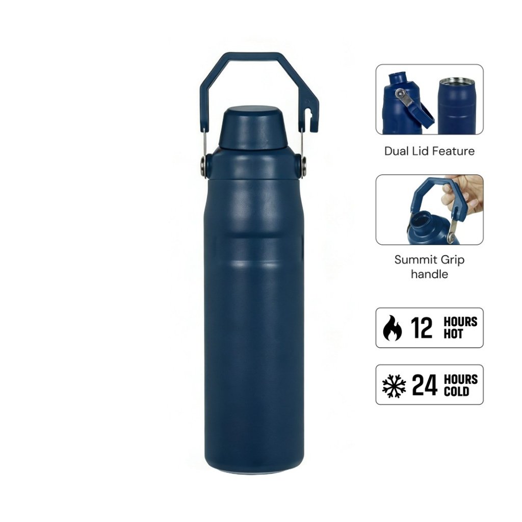 THERMORA Hans Larsen SummitGrip Thermal Flask 710 ml Navy Blue