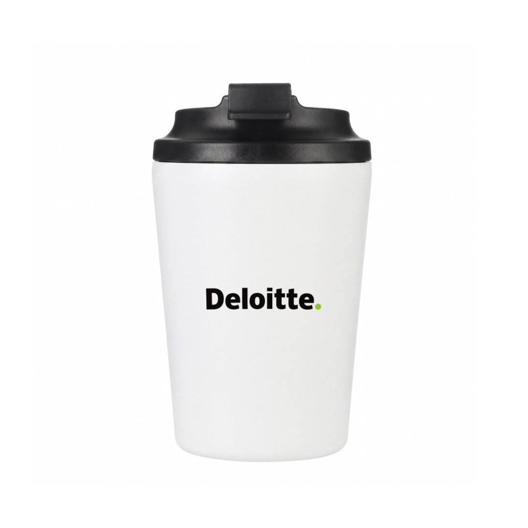 MILOS Hans Larsen Double Wall Coffee Mug 350 ml White - Image 4
