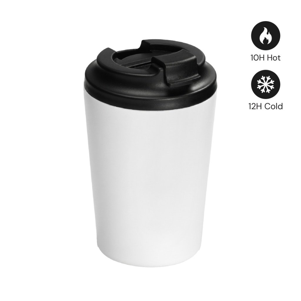 MILOS Hans Larsen Double Wall Coffee Mug 350 ml White