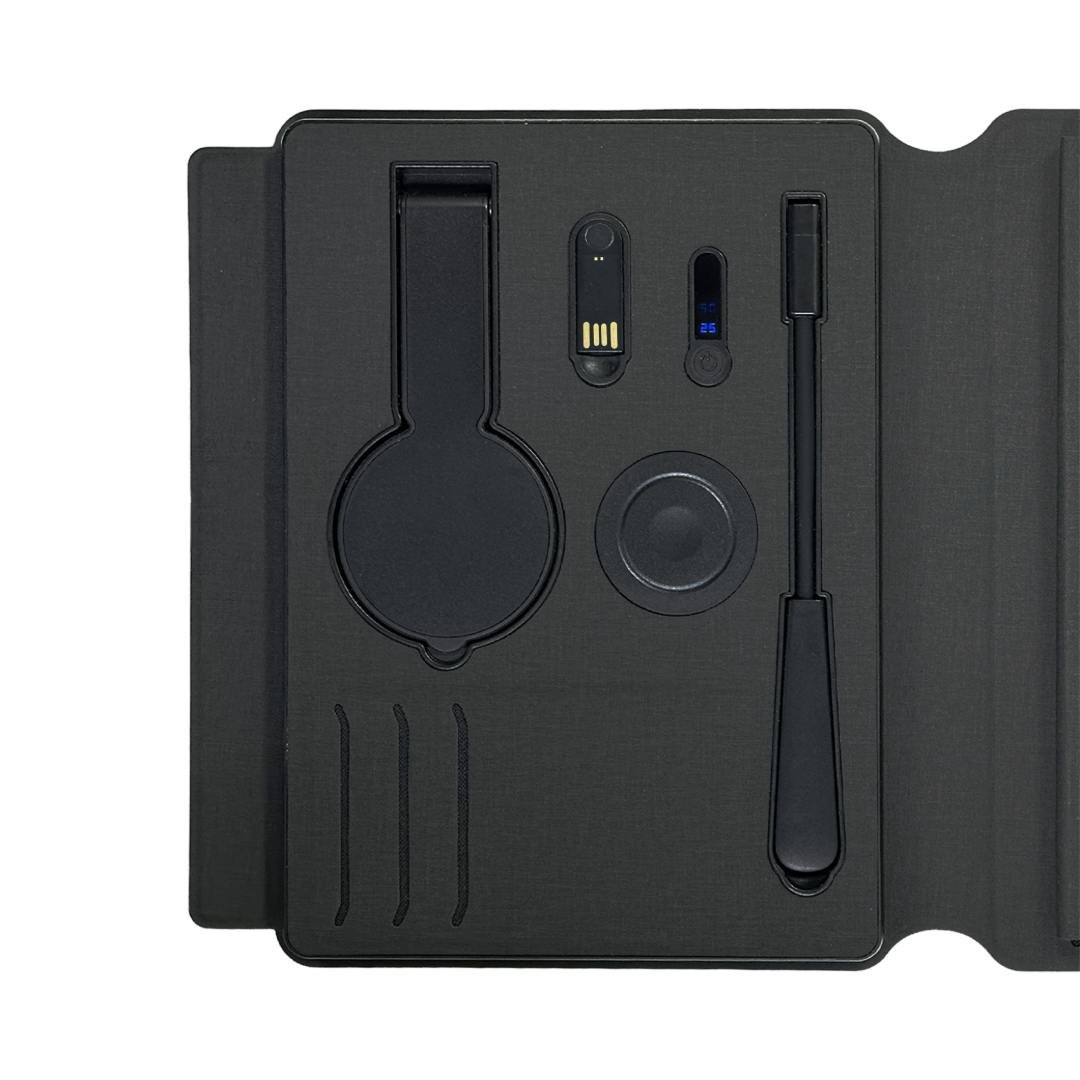 SOLAIS Recycled 10000 mAh Power Bank and 15W Magsafe Smart A5 Organizer Black - Image 5