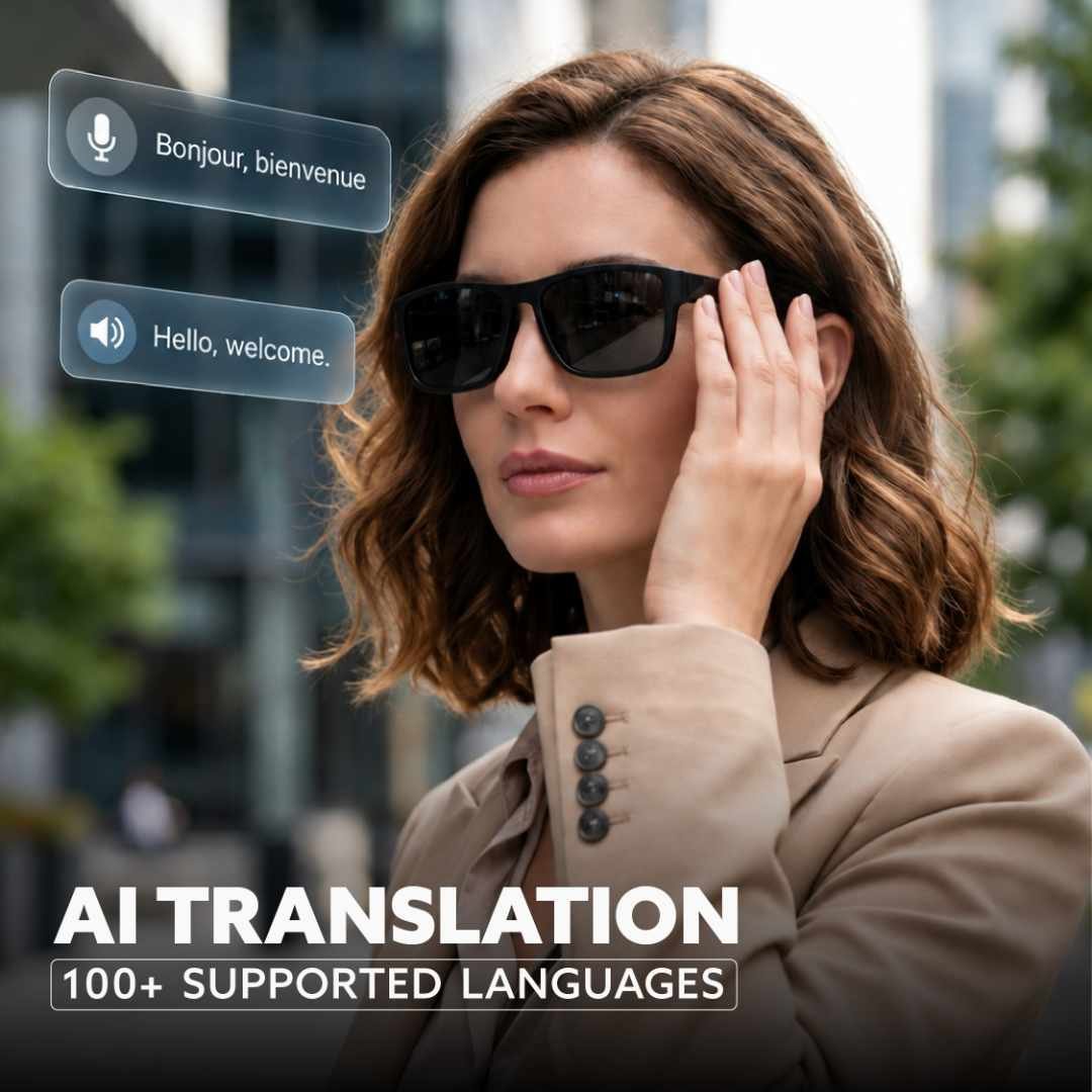 @memorii AI Translation Smart Glass Black - Image 5