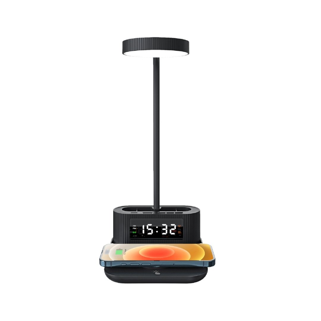 VELTRIX 6-in-1 Multifunctional Desk Lamp Black - Image 2