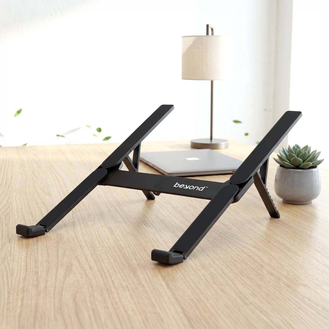 MALIN @memorii Portable Aluminium Laptop Stand Black - Image 5