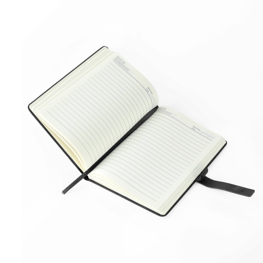 WINDSOR A5 PU Magnet Closure Notebook Black - Image 3