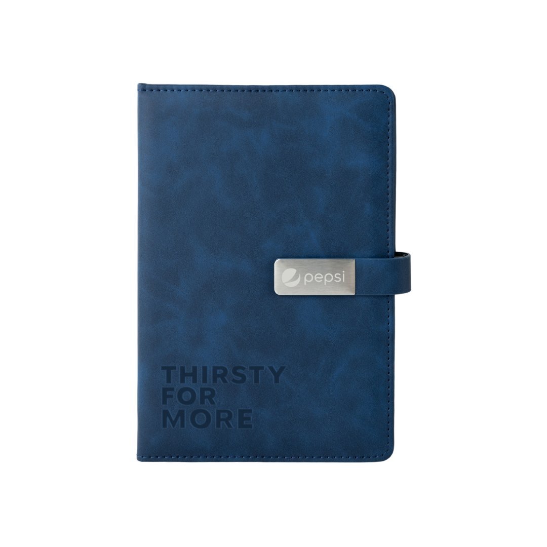 WINDSOR A5 PU Magnet Closure Notebook Blue - Image 4
