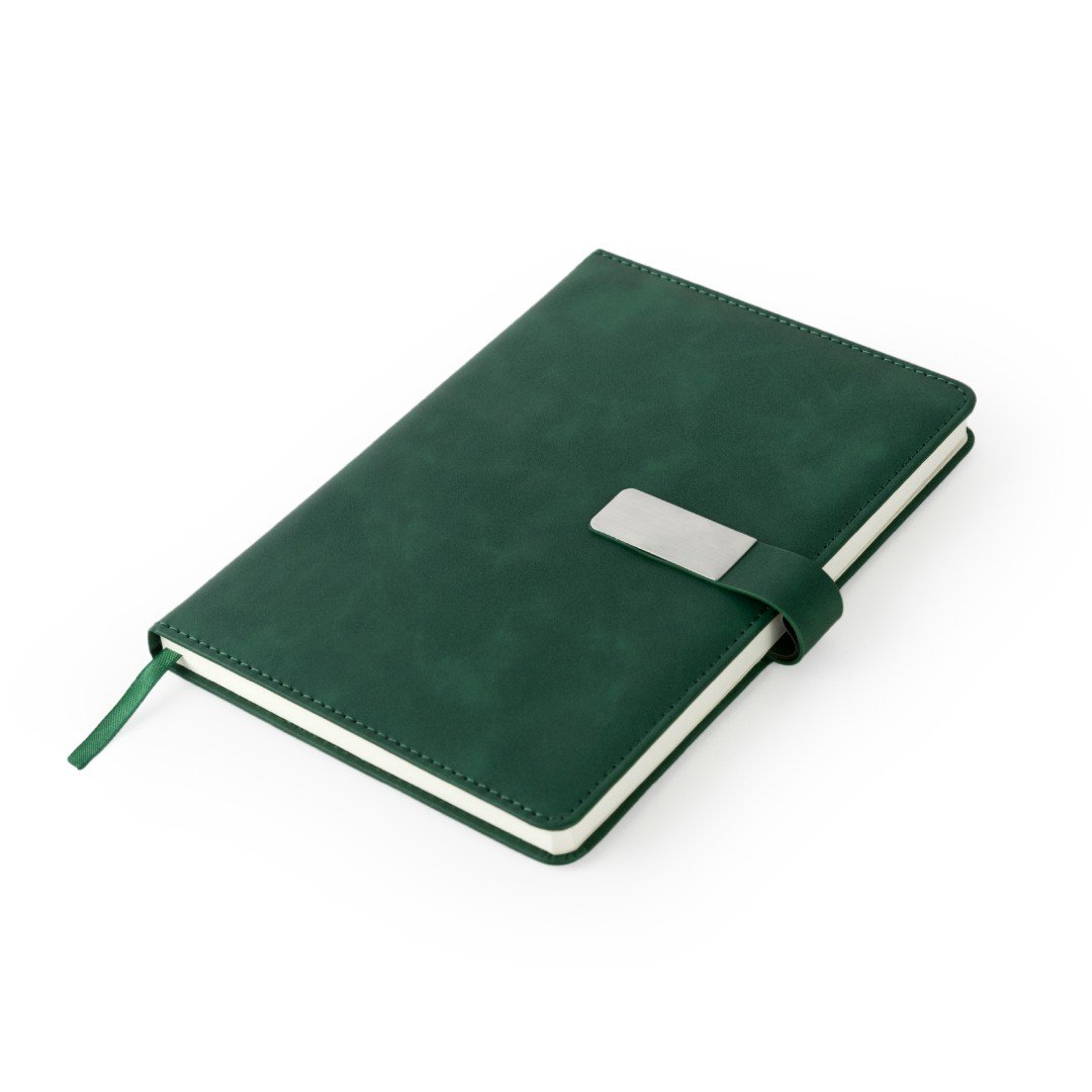 WINDSOR A5 PU Magnet Closure Notebook Green - Image 2