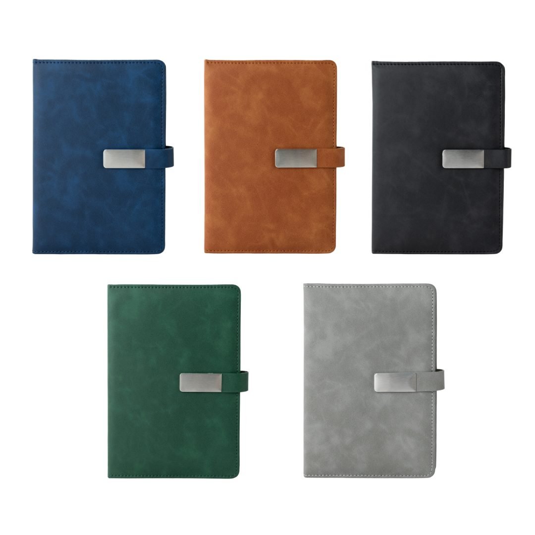 WINDSOR A5 PU Magnet Closure Notebook Green - Image 5