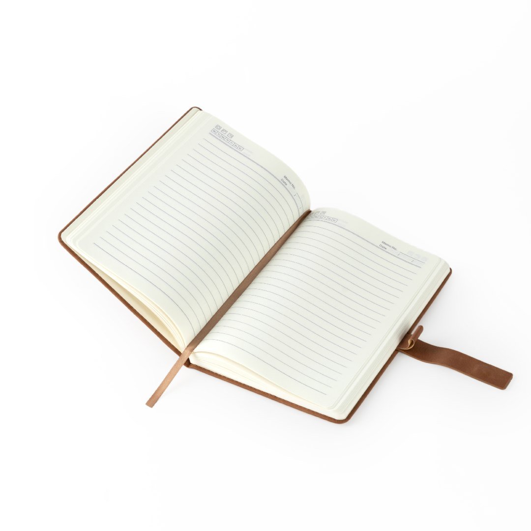WINDSOR A5 PU Magnet Closure Notebook Tan - Image 3