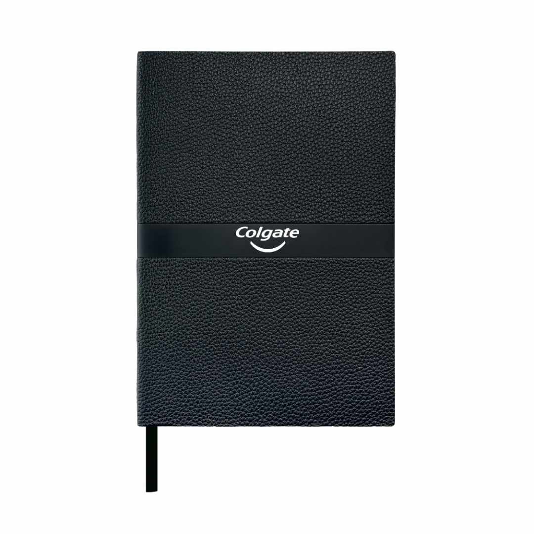 ROVENA A5 PU Soft Cover Notebook Black - Image 3