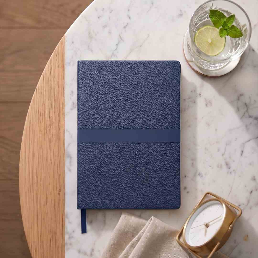 ROVENA A5 PU Soft Cover Notebook Navy Blue - Image 5