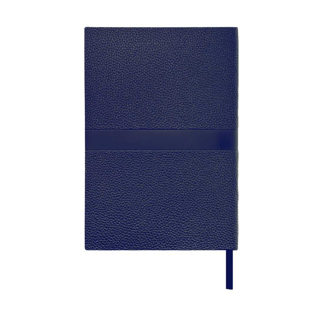 ROVENA A5 PU Soft Cover Notebook Navy Blue - Image 4