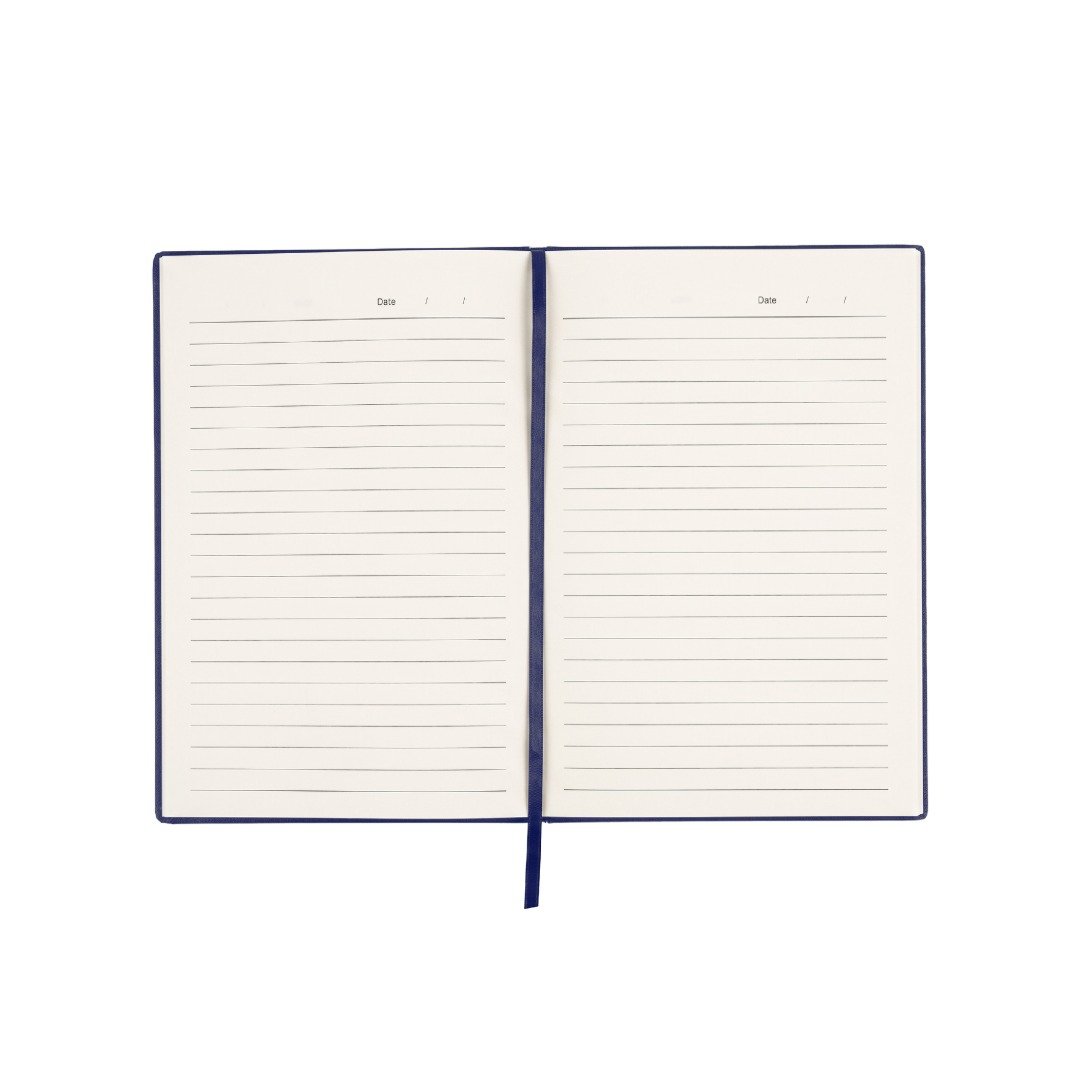 ROVENA A5 PU Soft Cover Notebook Navy Blue - Image 2