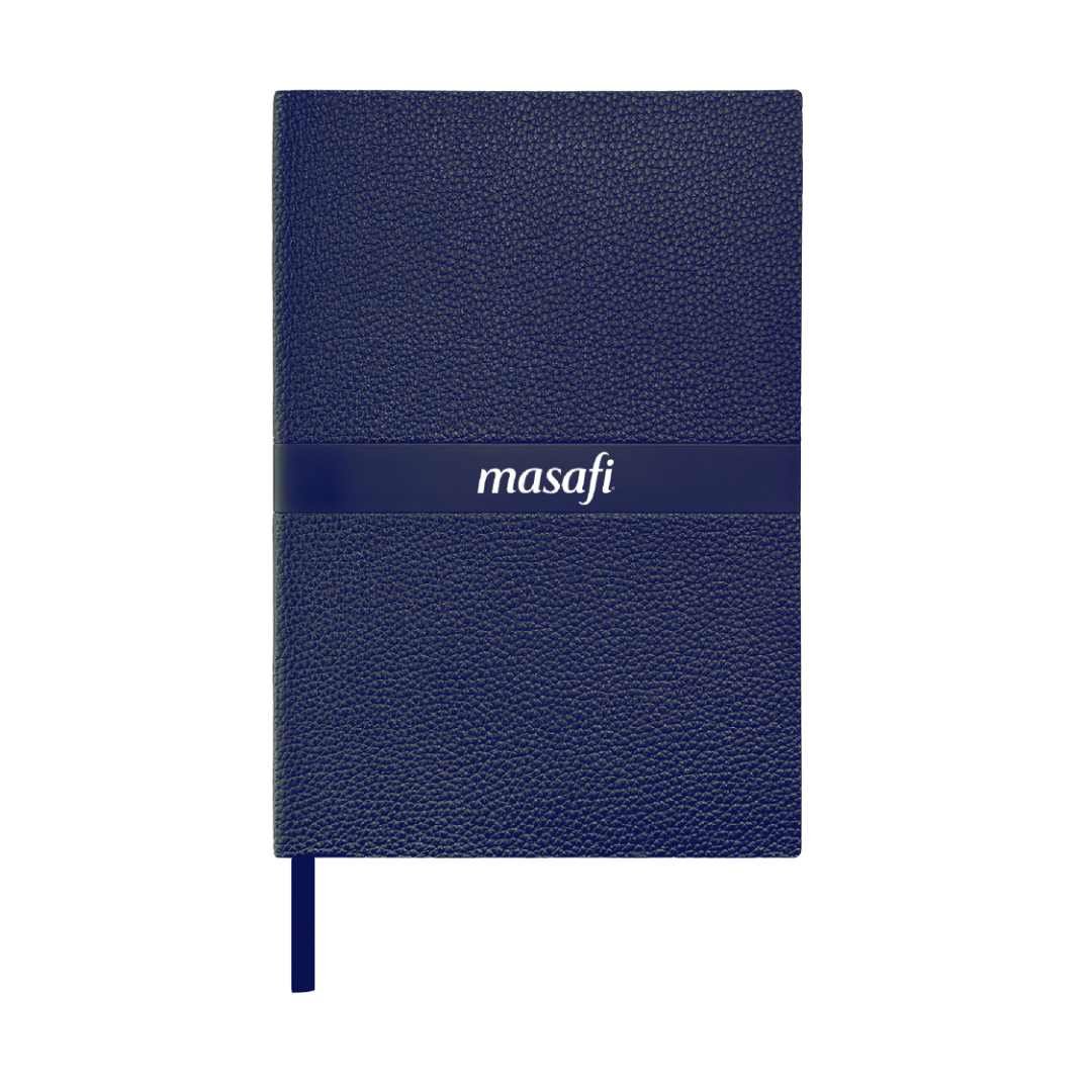 ROVENA A5 PU Soft Cover Notebook Navy Blue - Image 3