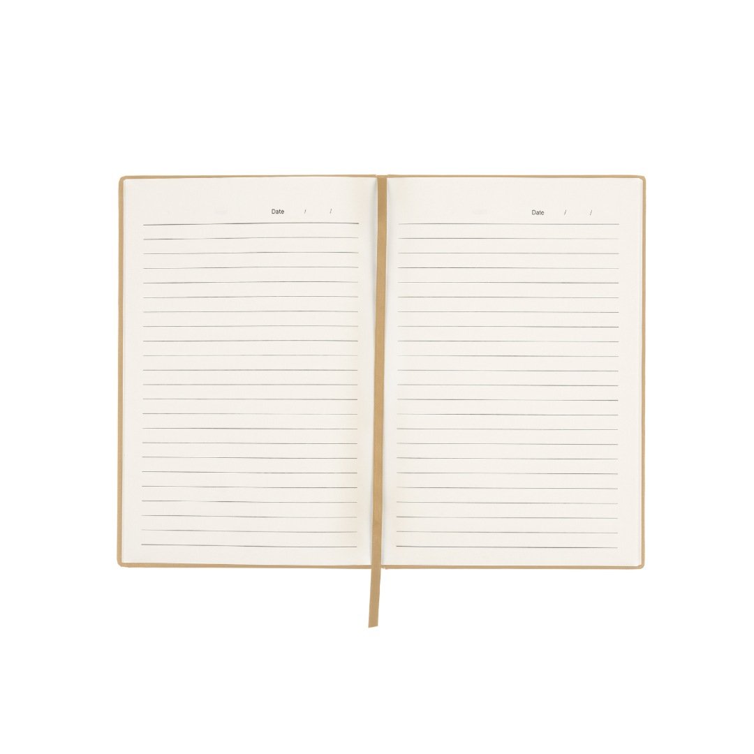 ROVENA A5 PU Soft Cover Notebook Sand - Image 2
