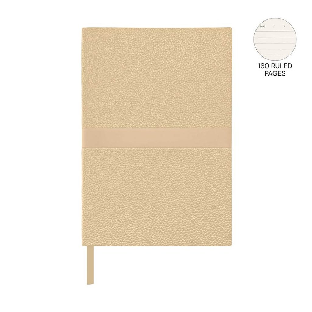 ROVENA A5 PU Soft Cover Notebook Sand