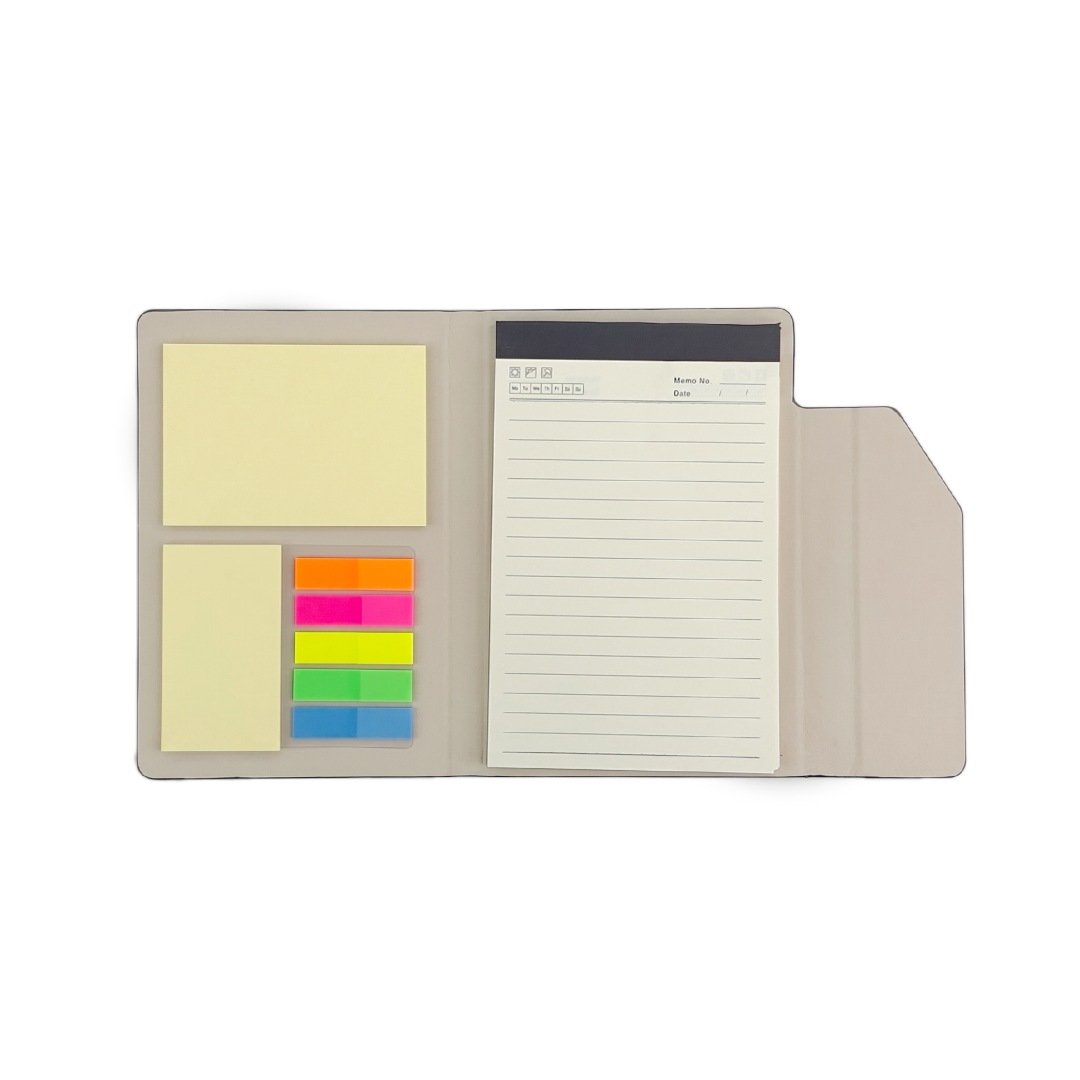 CARLO Notepad with Pen and Sticky Note Black - Image 3