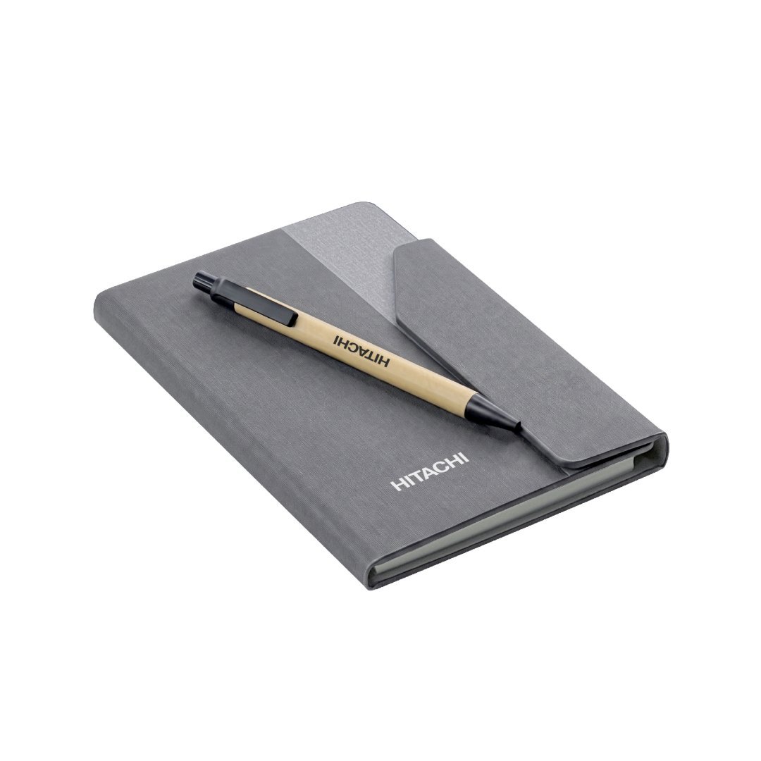CARLO Notepad with Pen and Sticky Note Grey - Image 6